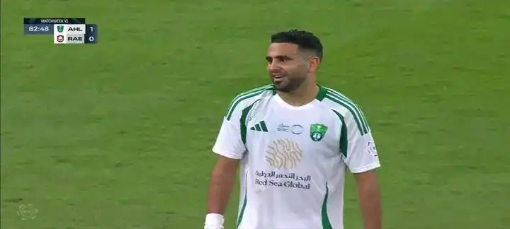 تنقيط وتقييم و لمسات رياض محرز أمام الرائد في مباراة اليوم