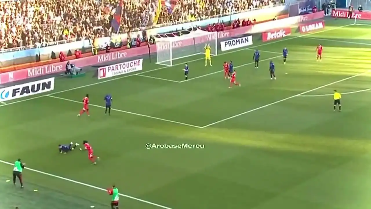 شاهد لمسات بدر الدين بوعناني ضد نادي مونبيليه اليوم