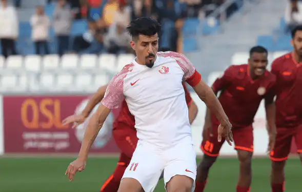 ثنائية بغداد بونجاح تقود ناديه الشمال للفوز على أم صلال