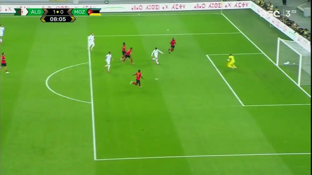 شاهد المنتخب الجزائري يحقق فوز كبير على منتخب موزمبيق بنتيجة 5 – 1