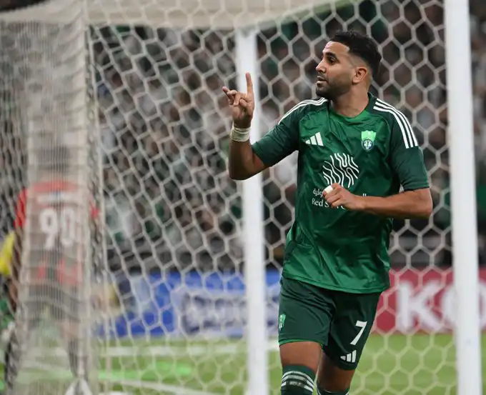 رياض محرز يواصل تألقه في الدوري السعودي