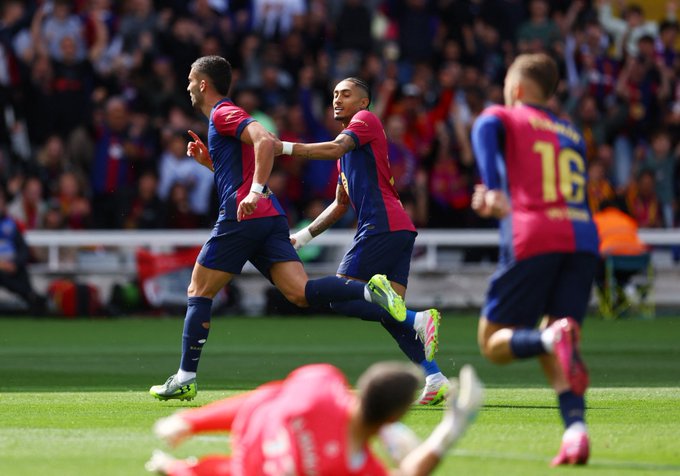 برشلونة يعزز صدارته مؤقتاً للدوري الإسباني بفوزه المثير على سيلتا فيغو