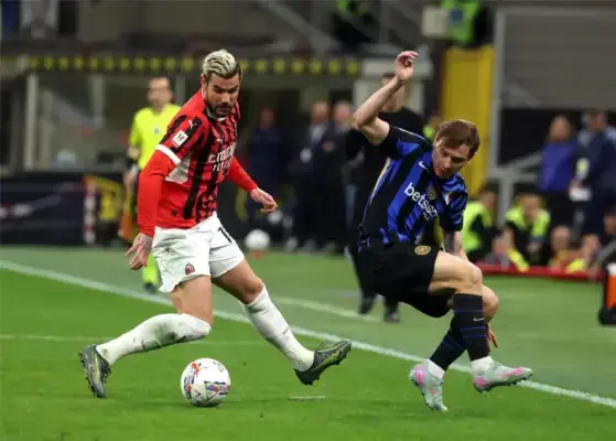ميلان يتجاوز إنتر و يتأهل لنهائي كأس إيطاليا