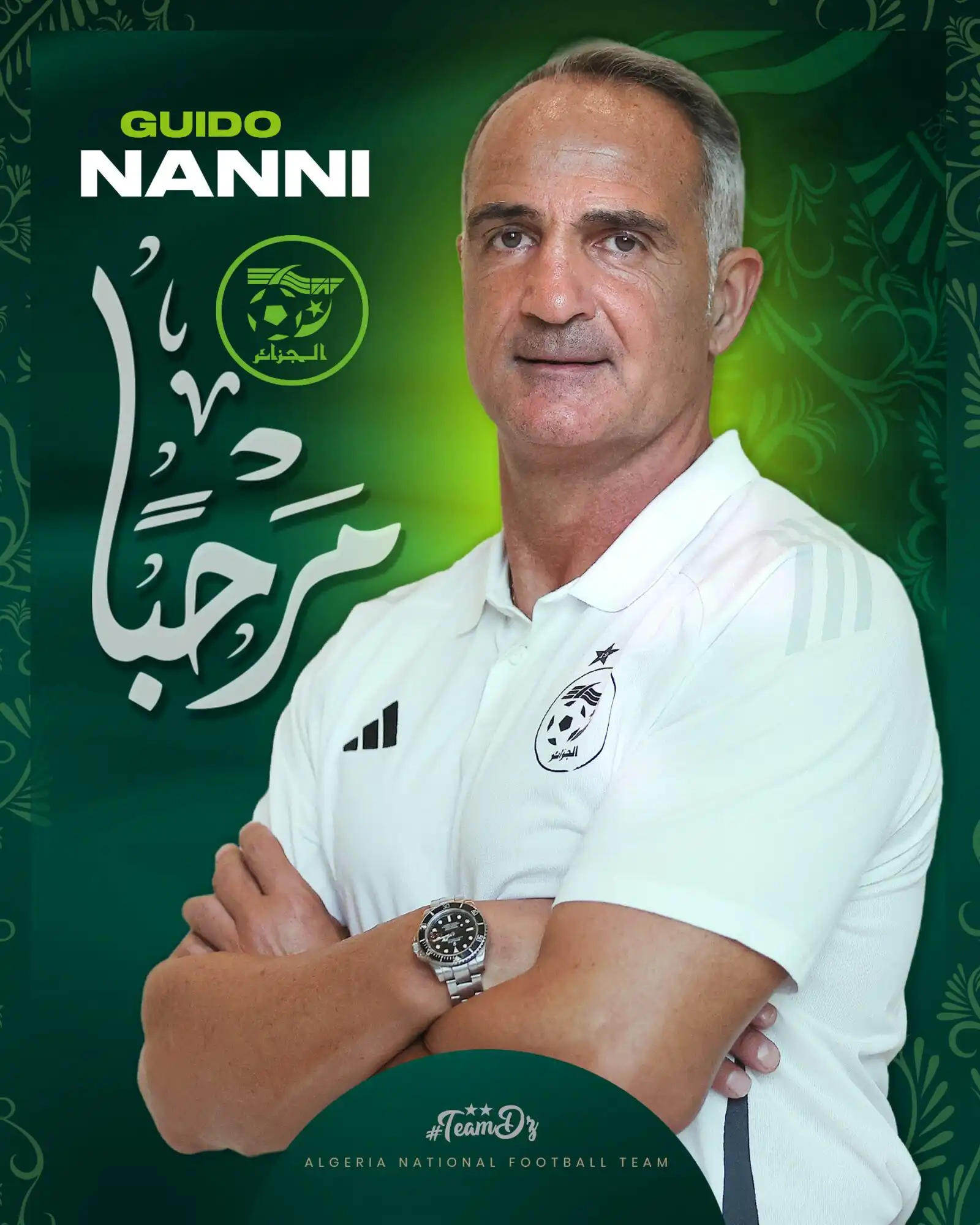 الإيطالي غيدو ناني ينضم إلى الطاقم الفني للمنتخب الوطني