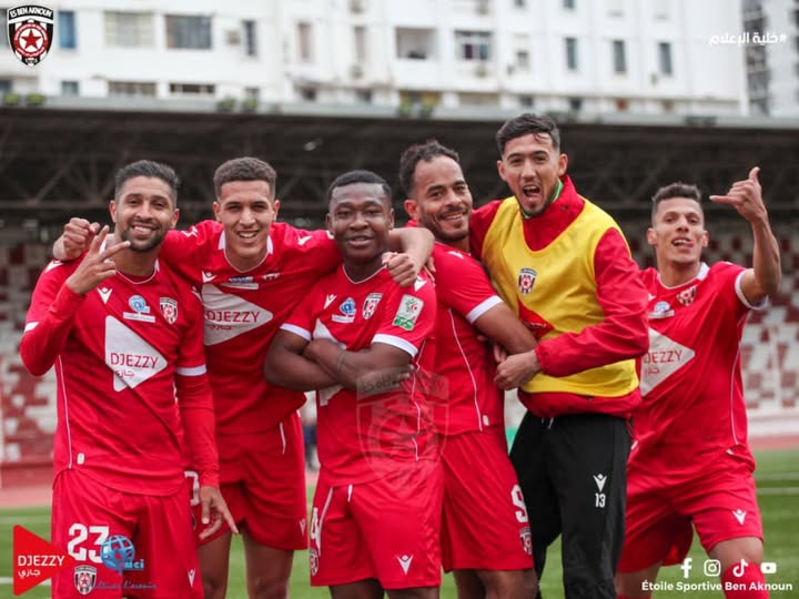 نجم بن عكنون يفوز على نادي بارادو في مباراة سجل فيها ثمانية أهداف