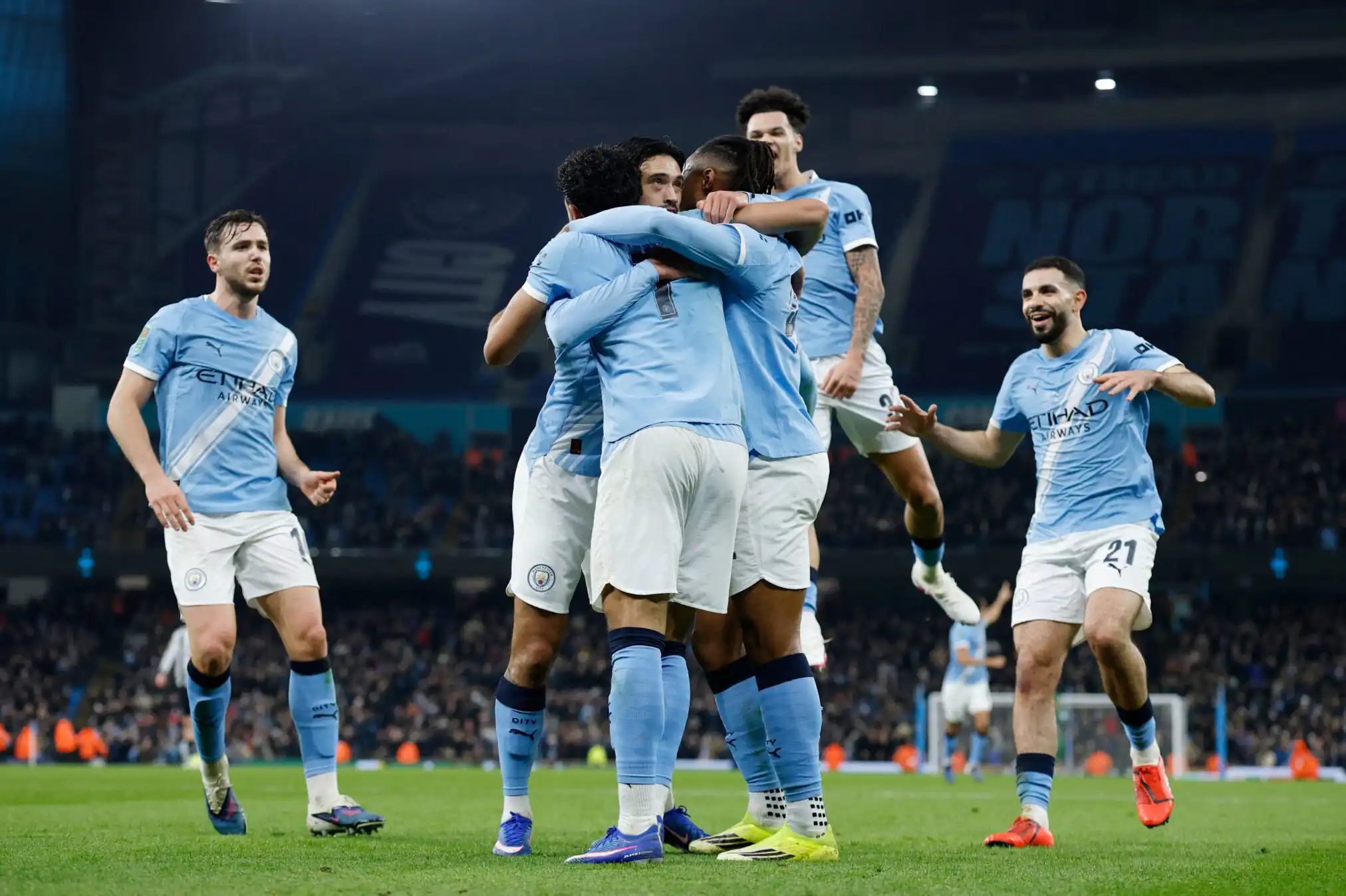 بمشاركة ايت نوري .. مانشستر سيتي يبلغ نهائي كأس الرابطة الإنجليزية