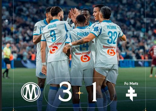 غويري ممرر حاسم .. مارسيليا يضرب ميتز بثلاثية ويرتقي للمركز الثالث في الدوري الفرنسي