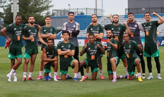 المنتخب الوطني يجري أول حصة تدريبية في كنساس سيتي